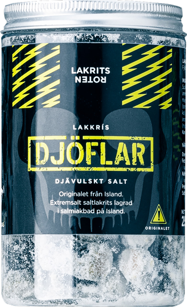 A box of salted licorice